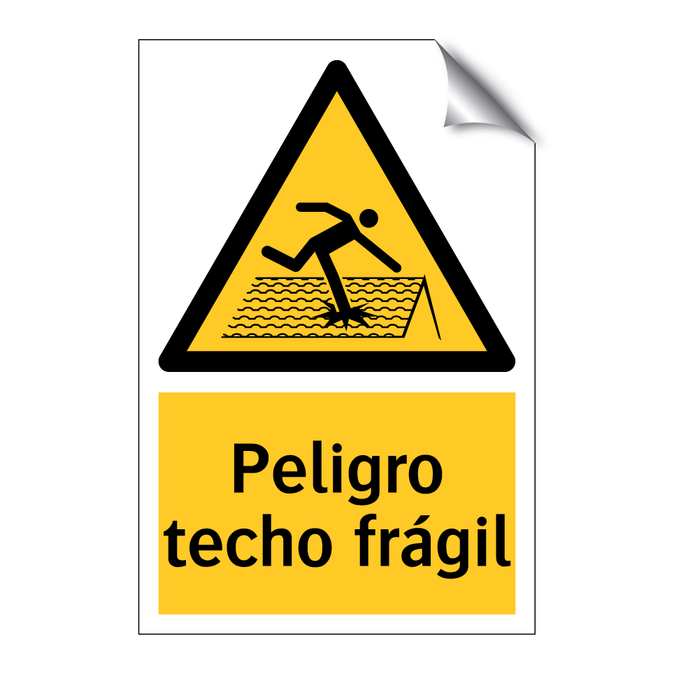 Peligro techo frágil