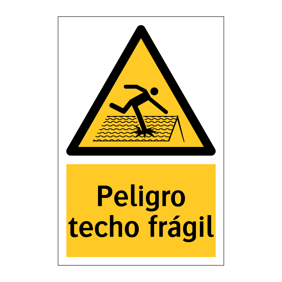 Peligro techo frágil