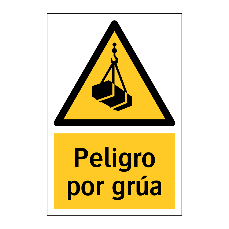 Peligro por grúa