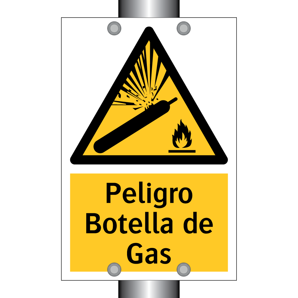 Peligro Botella de Gas