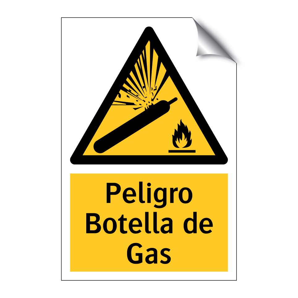 Peligro Botella de Gas