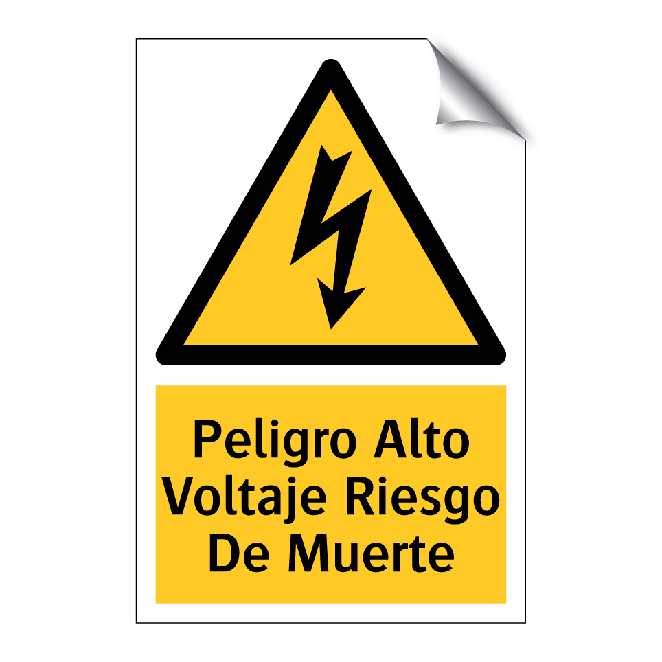 Peligro Alto Voltaje Riesgo De Muerte