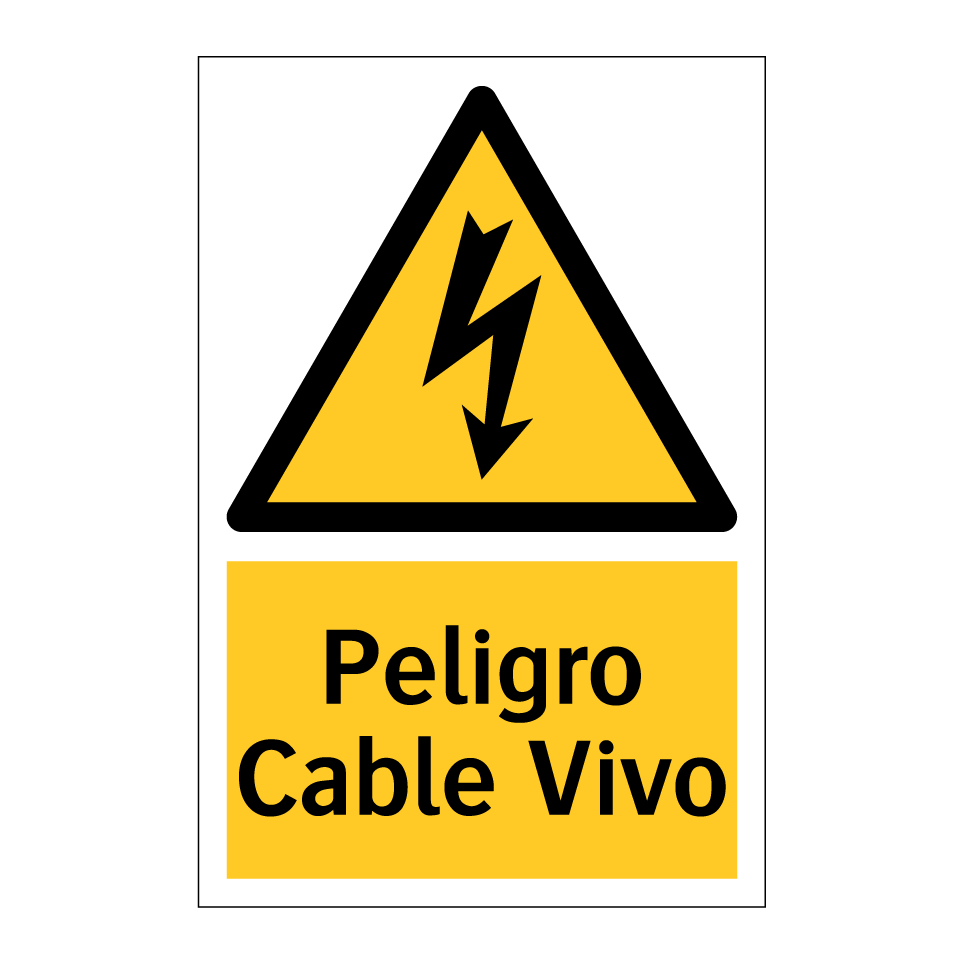 Peligro Cable Vivo