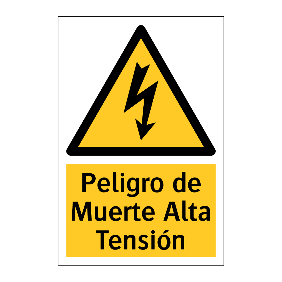 Peligro de Muerte Alta Tensión