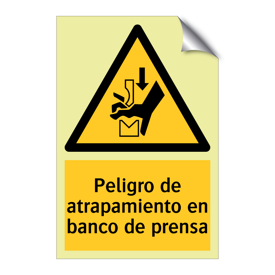 Peligro de atrapamiento en banco de prensa