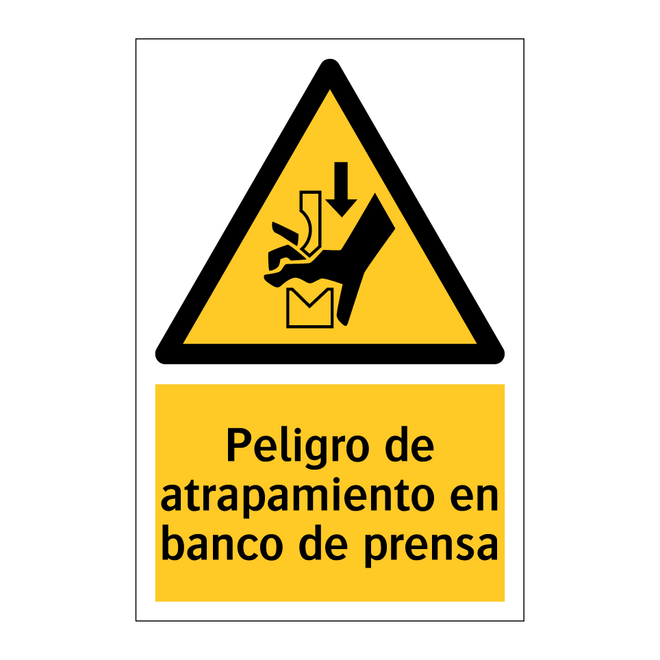 Peligro de atrapamiento en banco de prensa