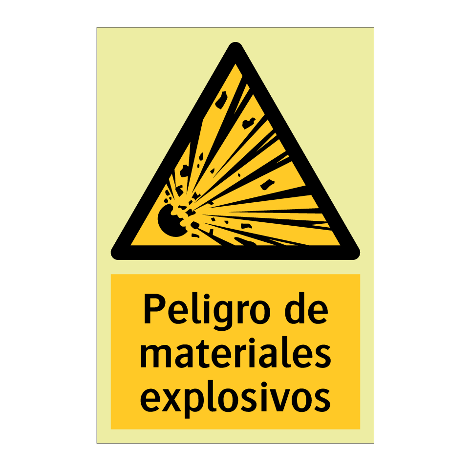 Peligro de materiales explosivos