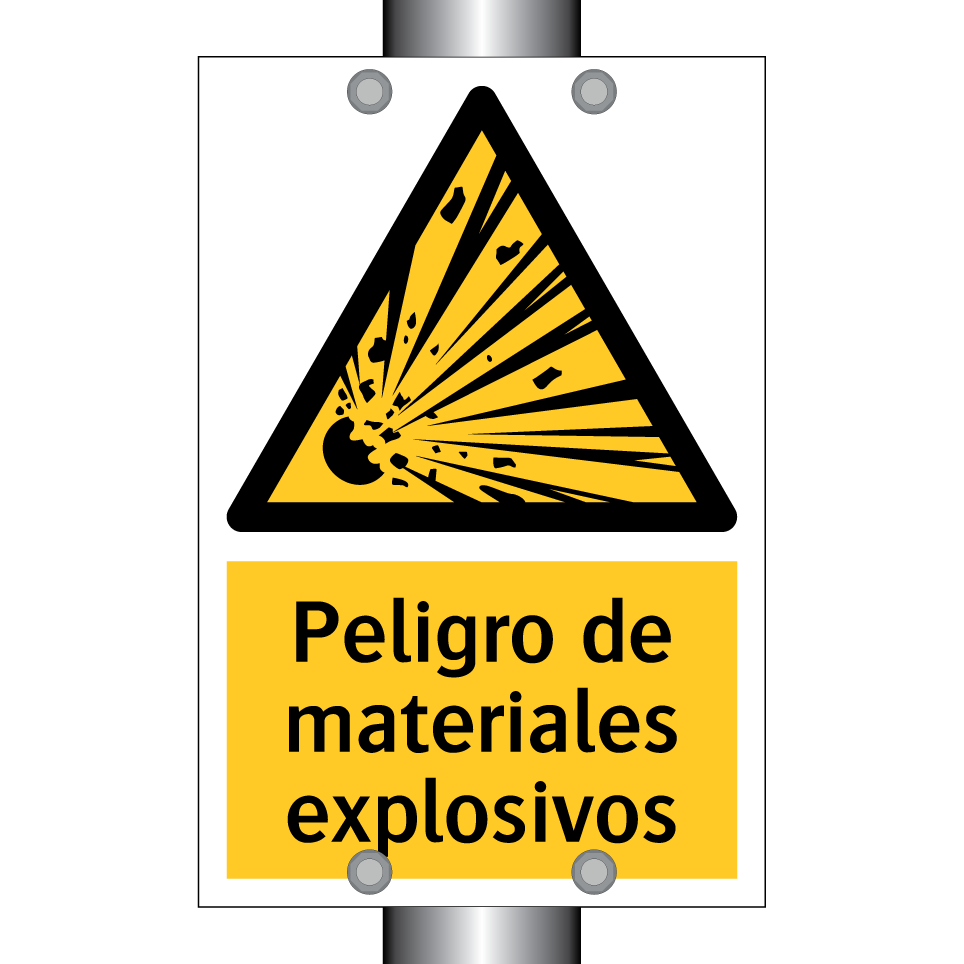 Peligro de materiales explosivos