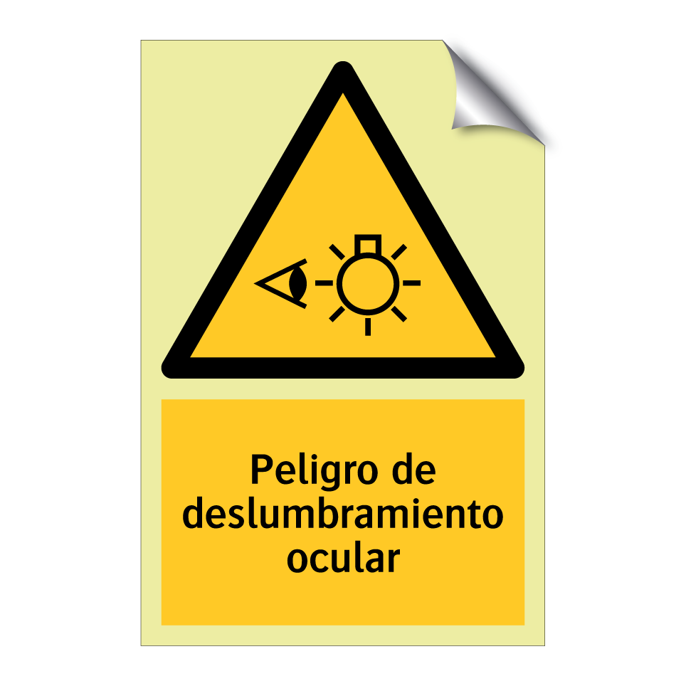 Peligro de deslumbramiento ocular