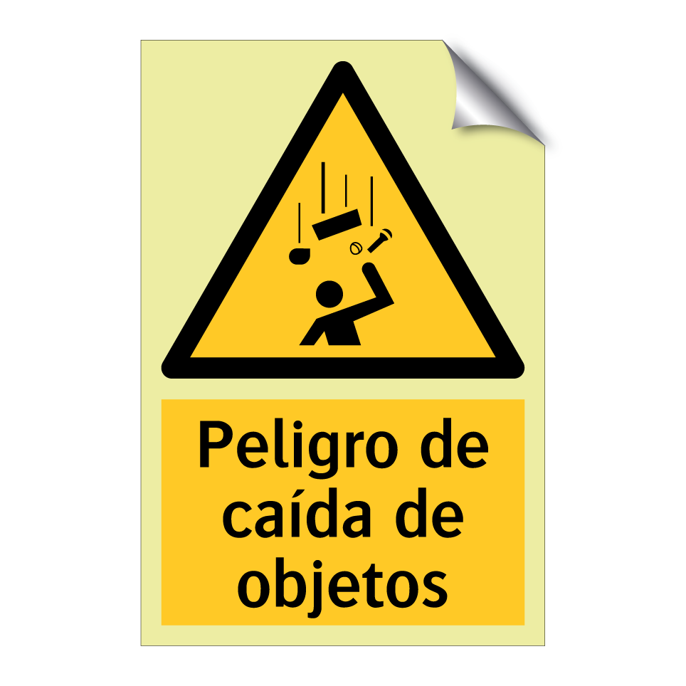 Peligro de caída de objetos