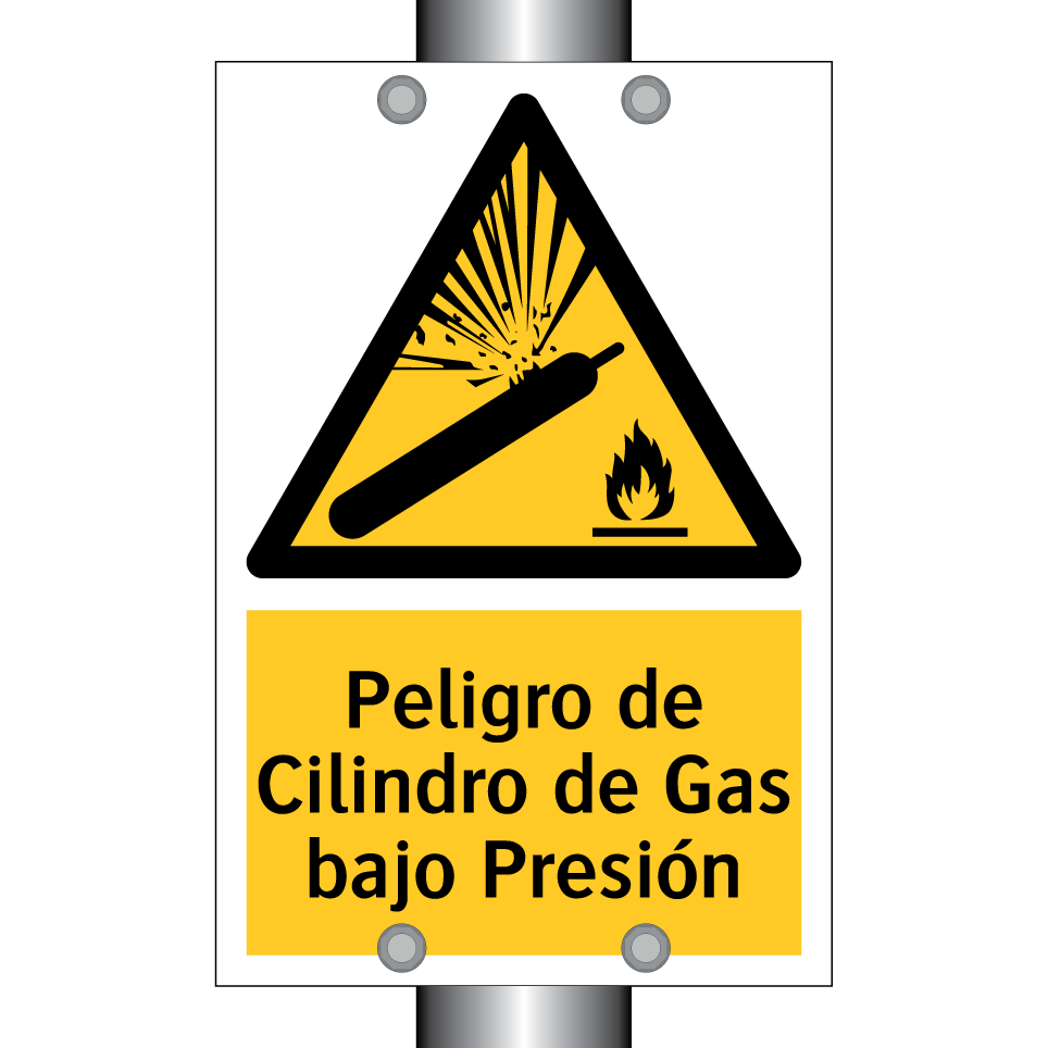 Peligro de Cilindro de Gas bajo Presión