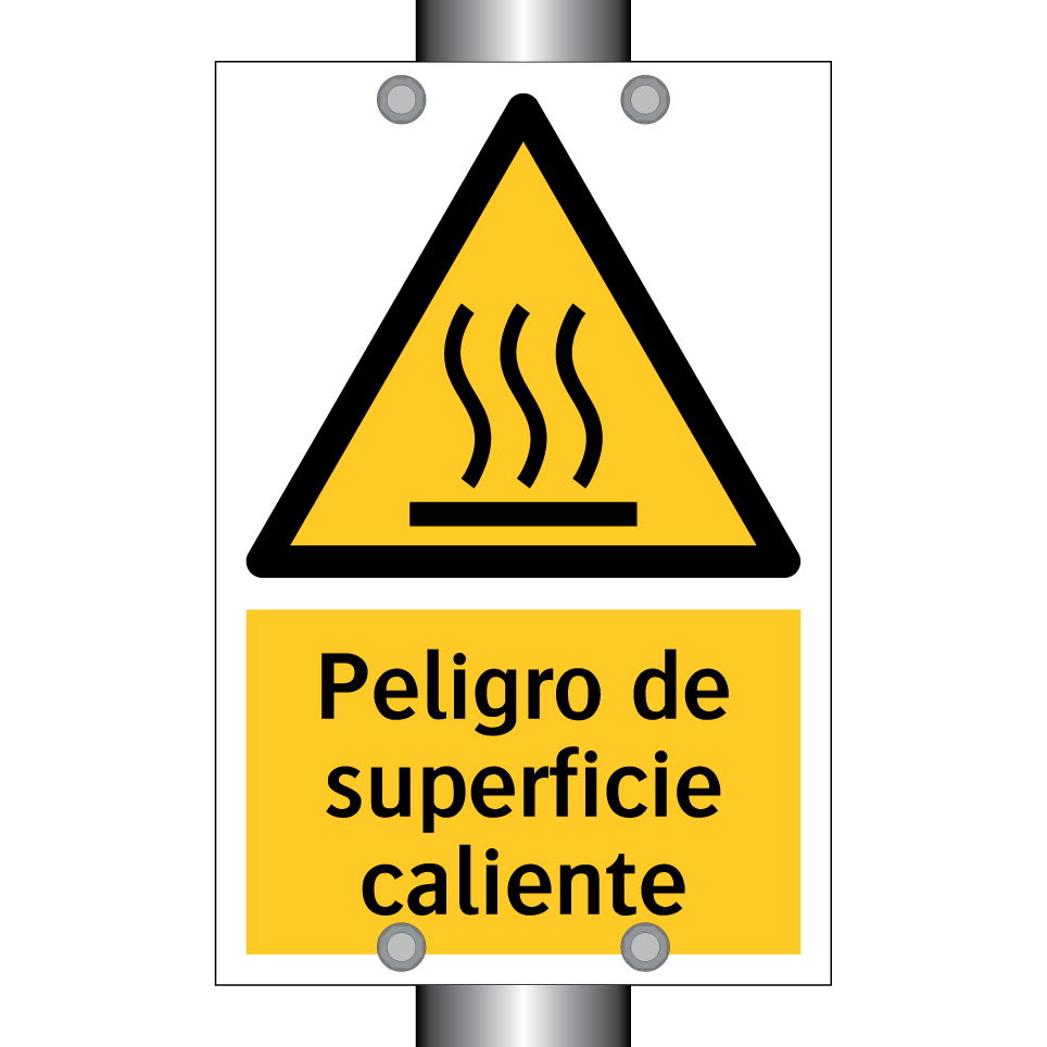 Peligro de superficie caliente