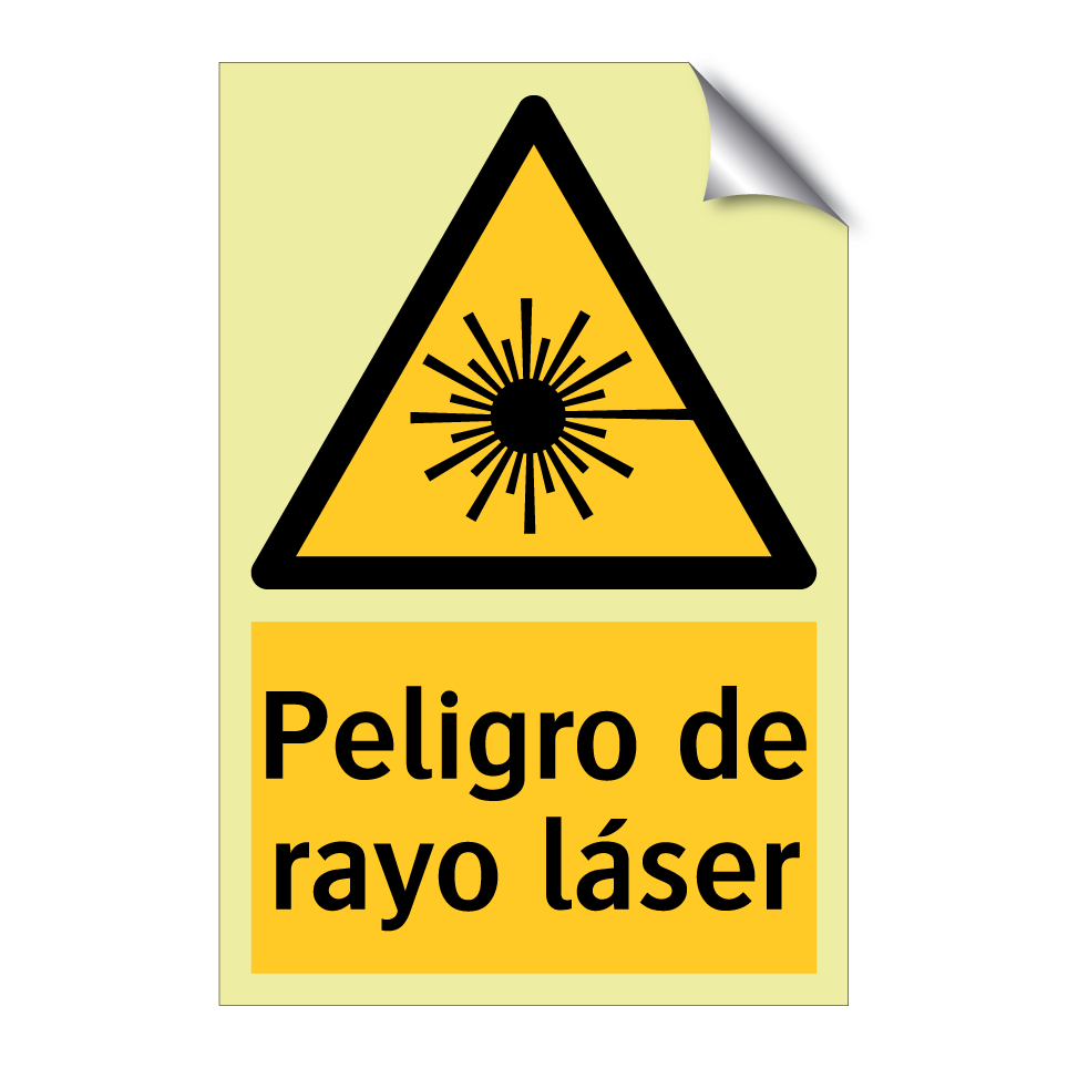 Peligro de rayo láser