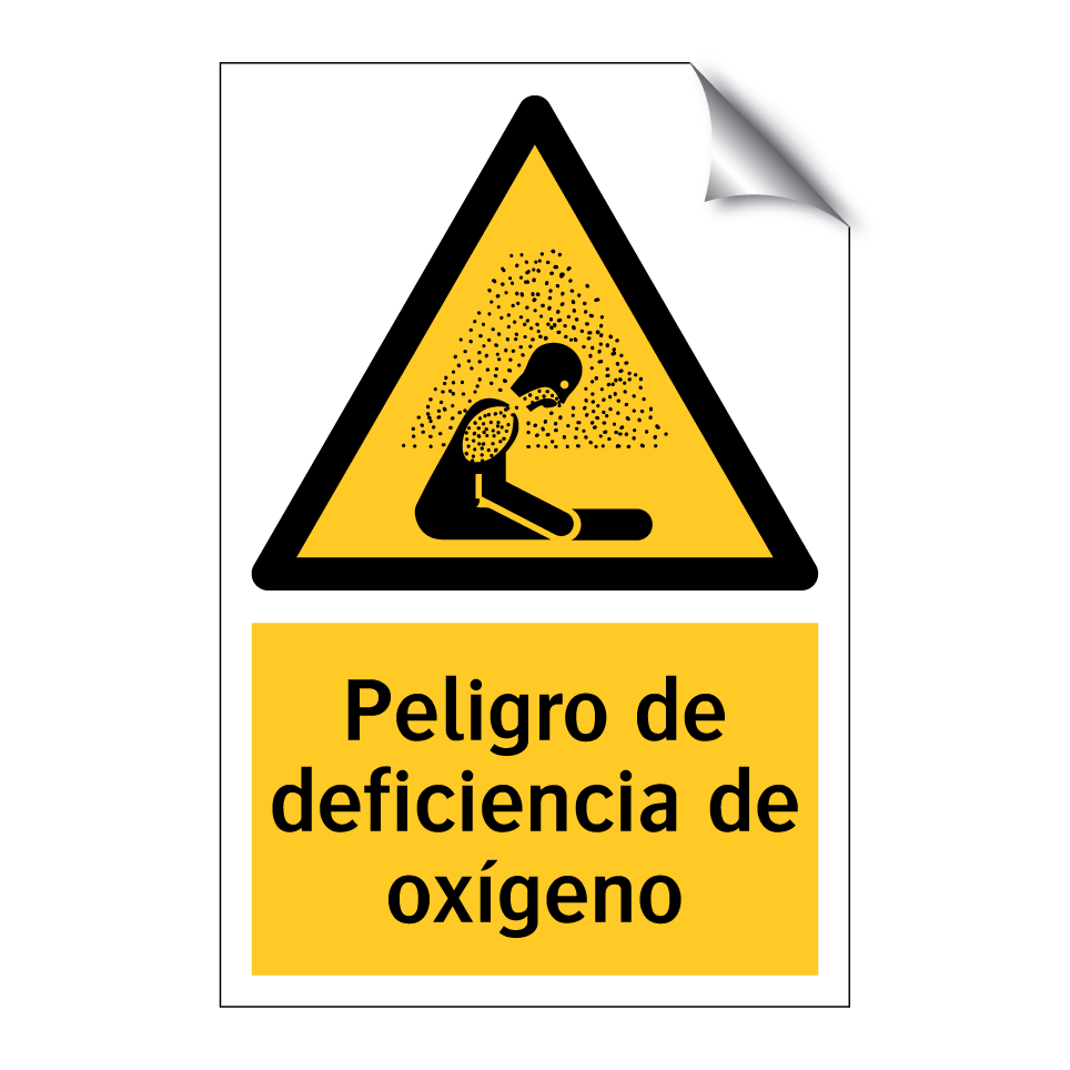Peligro de deficiencia de oxígeno