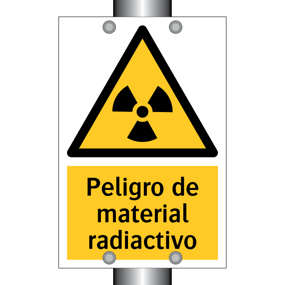 Peligro de material radiactivo