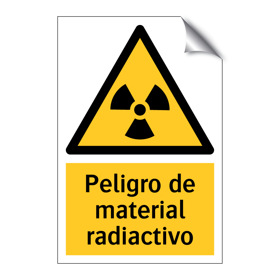 Peligro de material radiactivo