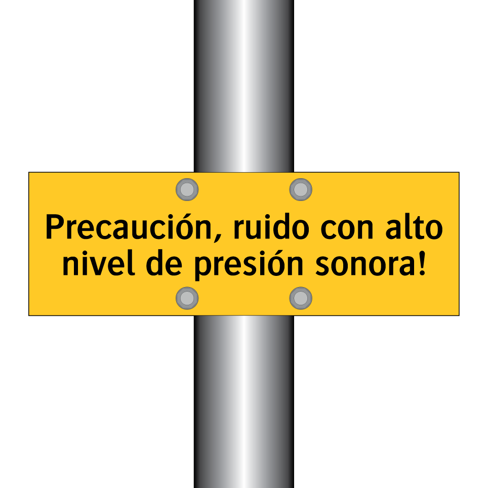Precaución, ruido con alto nivel de presión sonora!