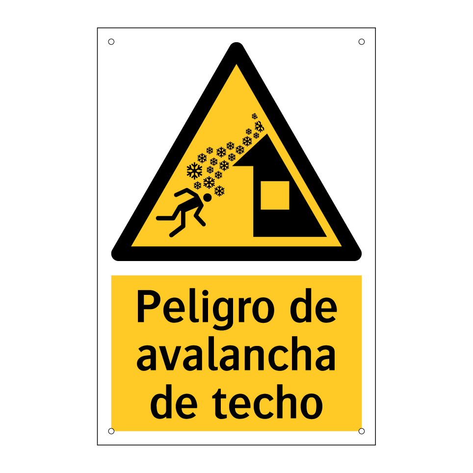 Peligro de avalancha de techo