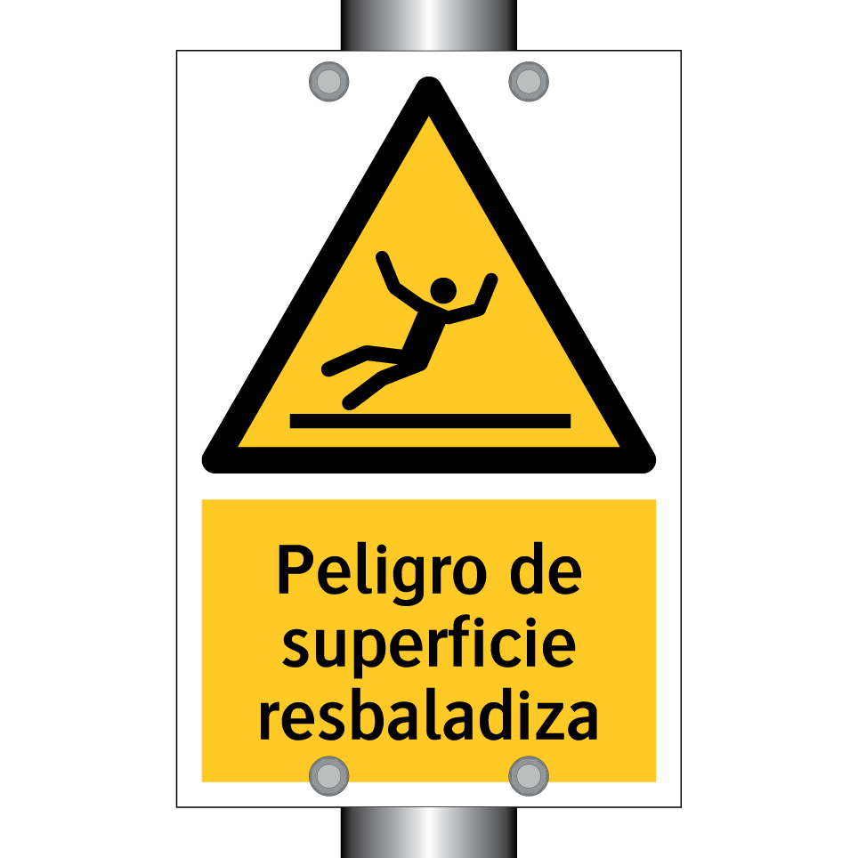 Peligro de superficie resbaladiza