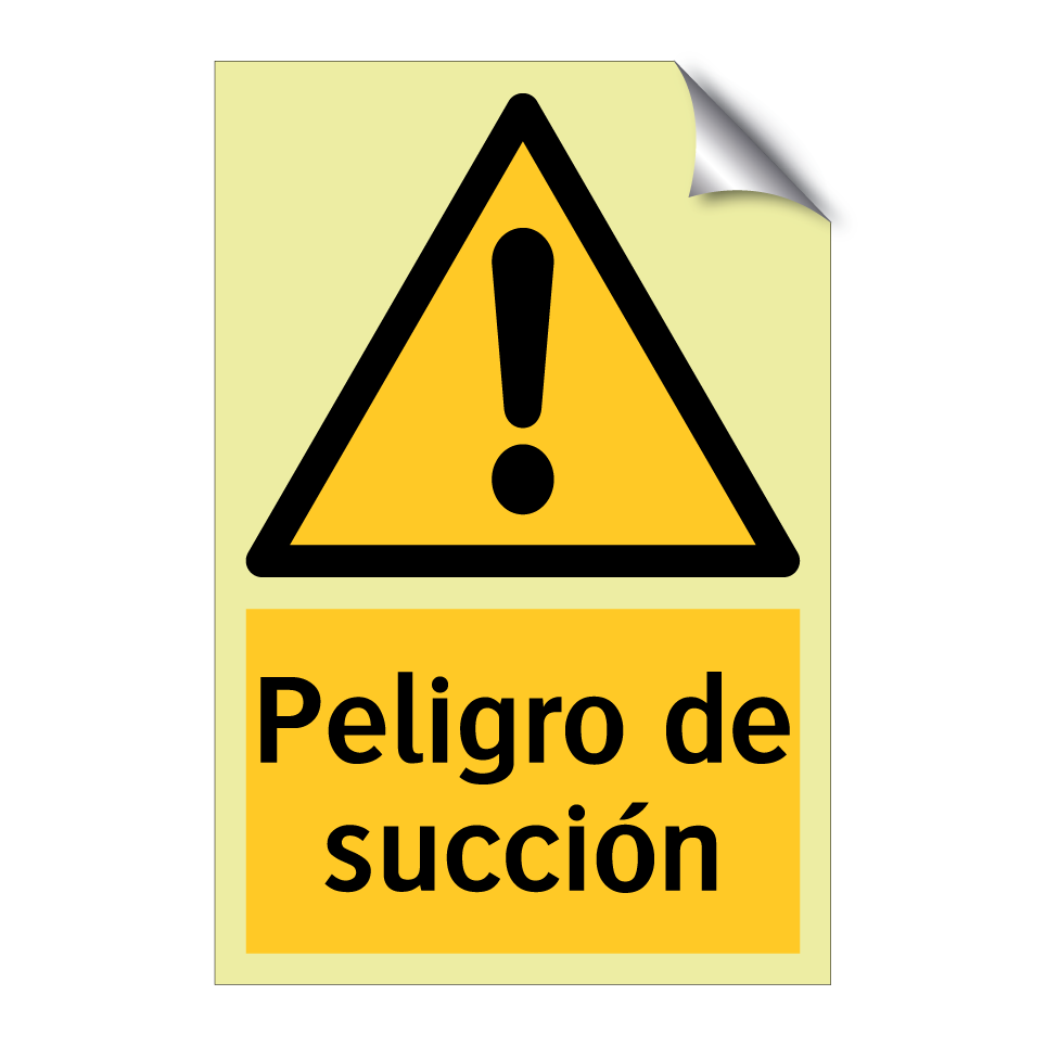 Peligro de succión