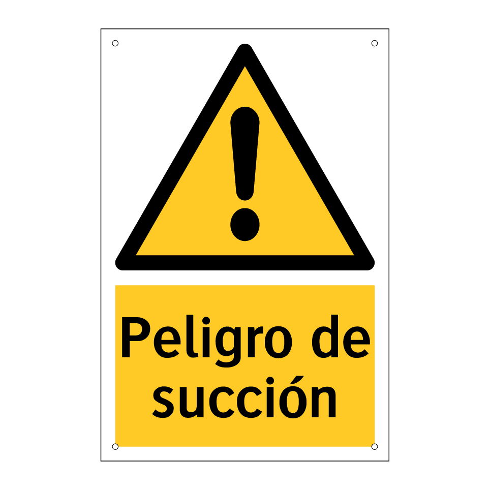 Peligro de succión