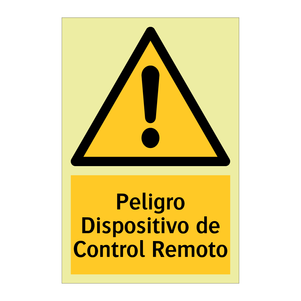 Peligro Dispositivo de Control Remoto