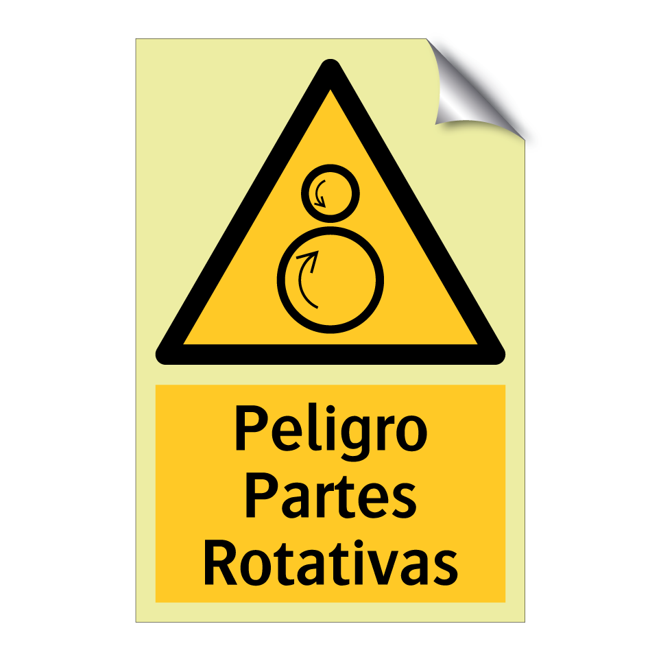 Peligro Partes Rotativas