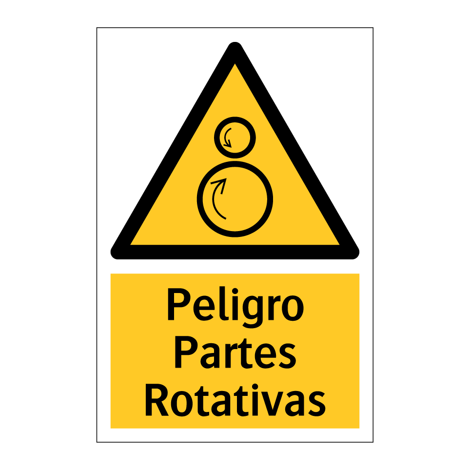 Peligro Partes Rotativas