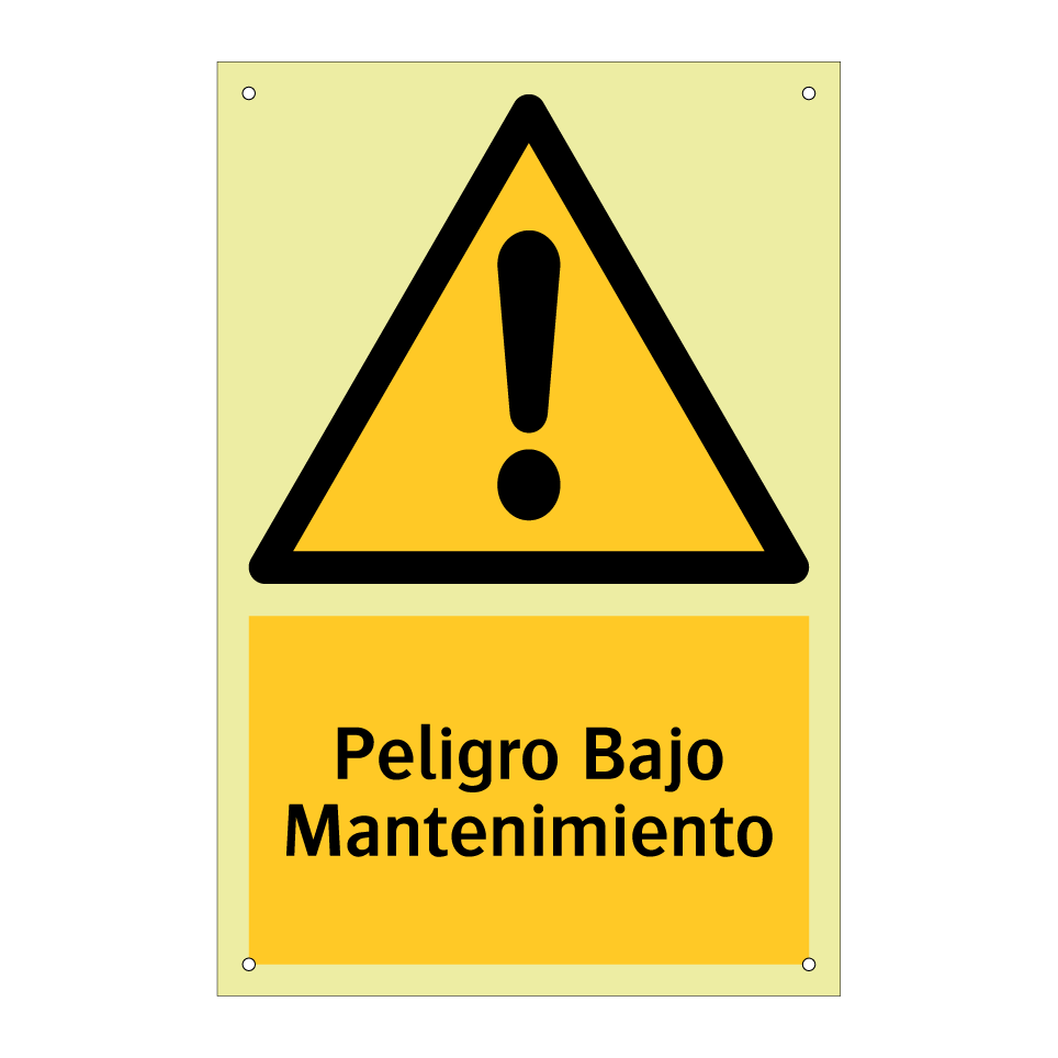 Peligro Bajo Mantenimiento