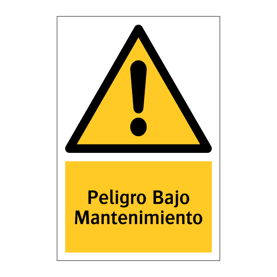 Peligro Bajo Mantenimiento