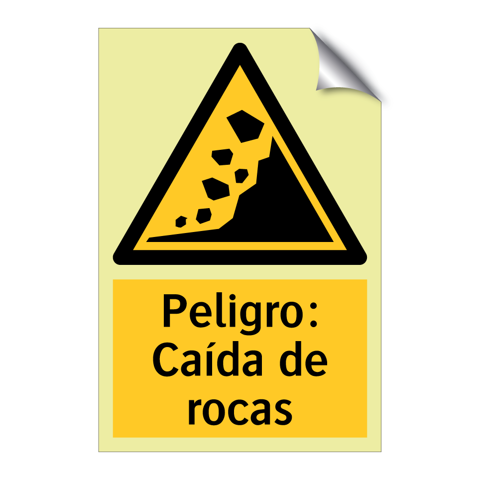 Peligro: Caída de rocas