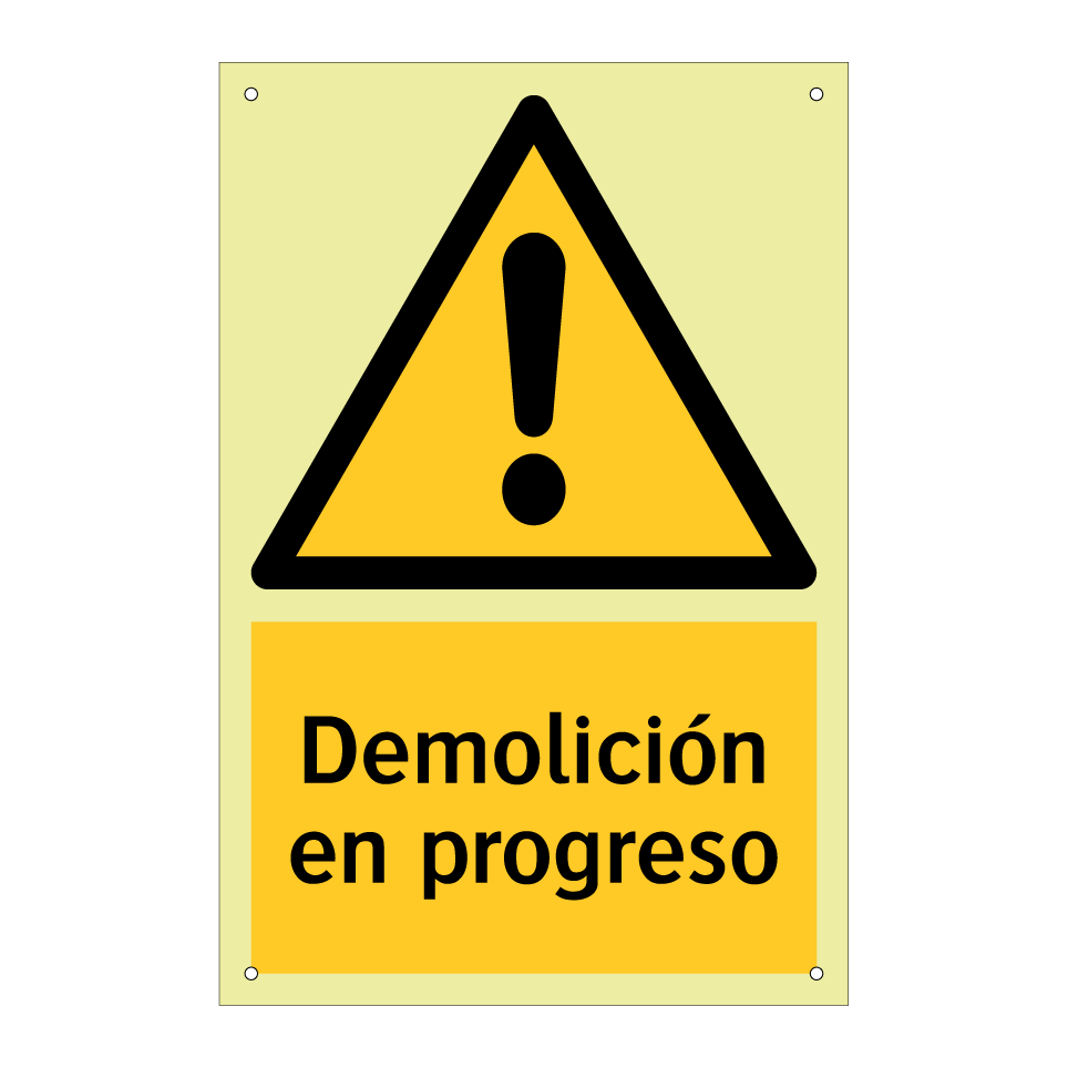 Demolición en progreso