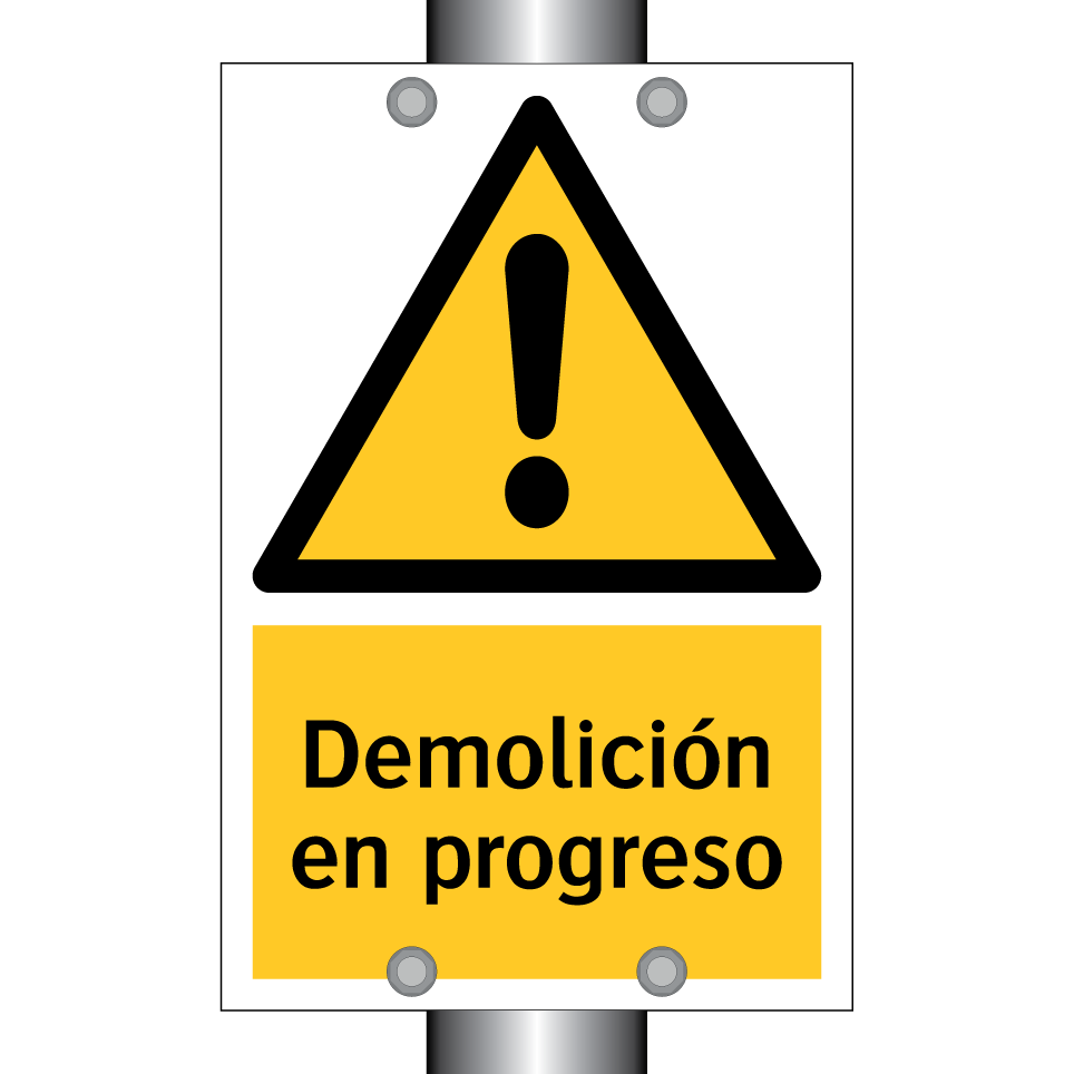 Demolición en progreso