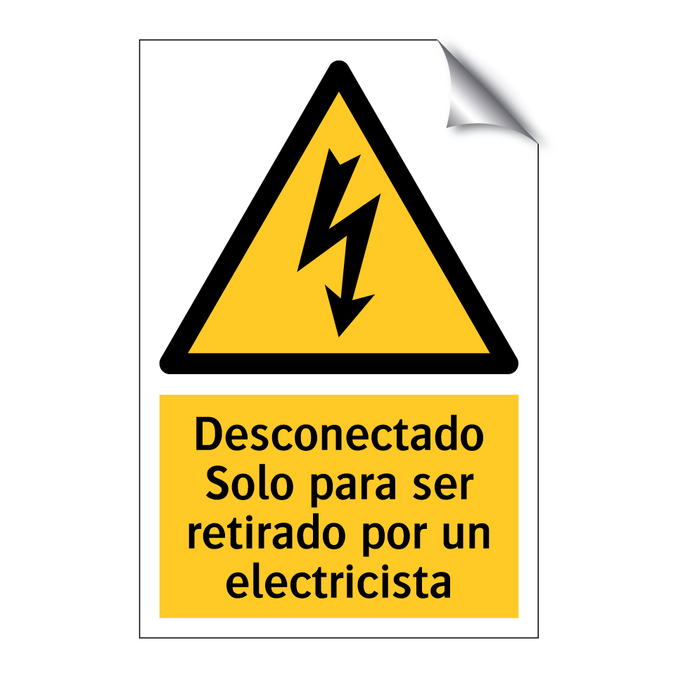 Desconectado Solo para ser retirado por un electricista