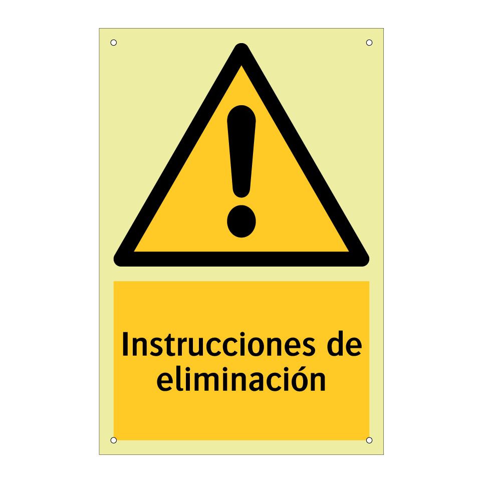 Instrucciones de eliminación