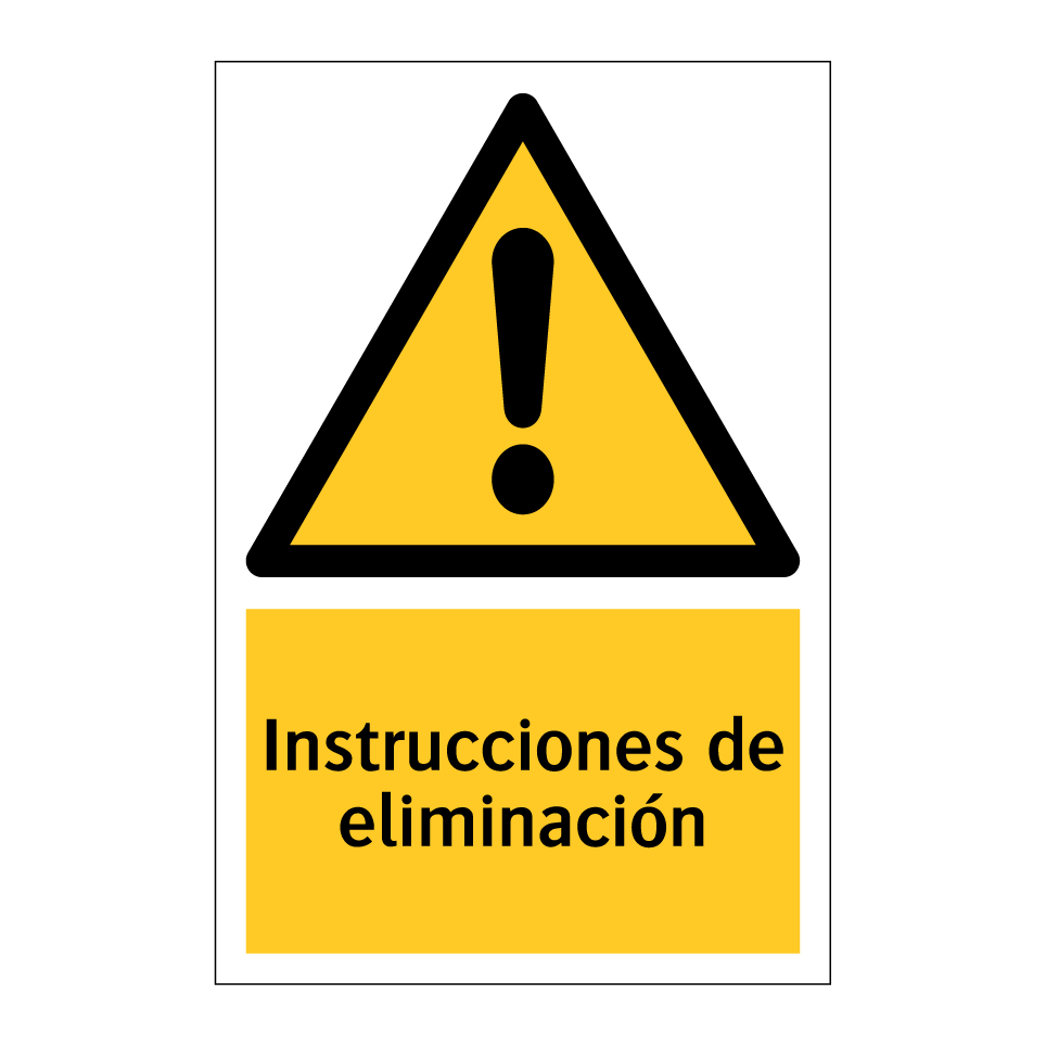 Instrucciones de eliminación