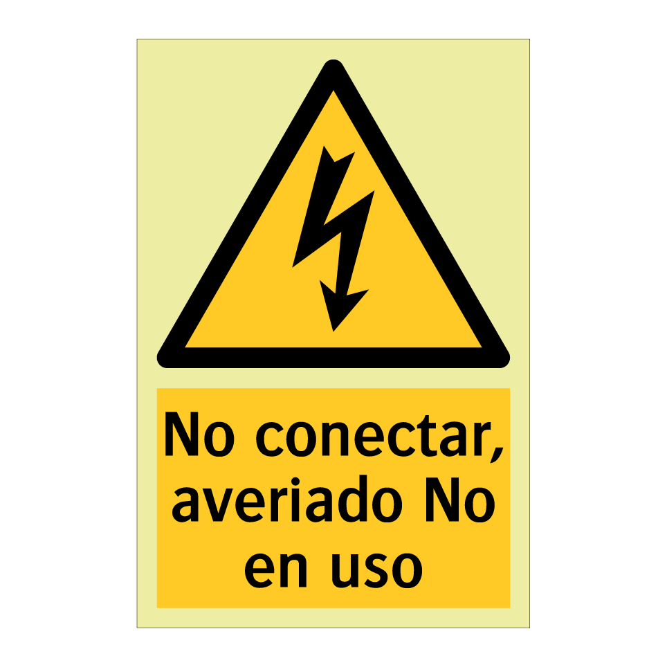 No conectar, averiado No en uso
