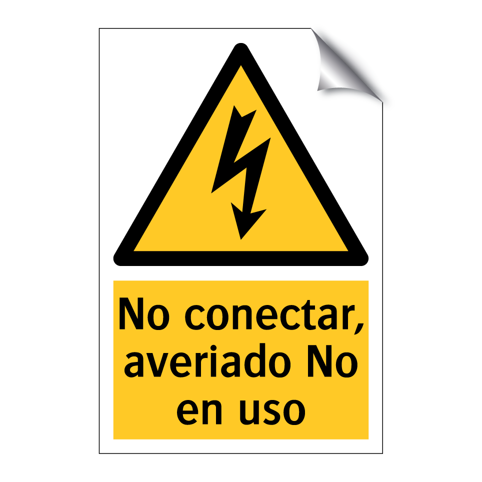 No conectar, averiado No en uso