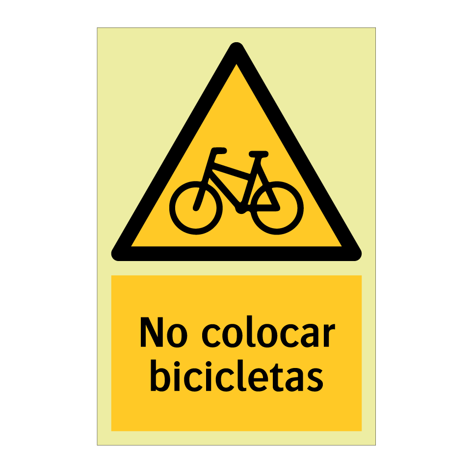 No colocar bicicletas