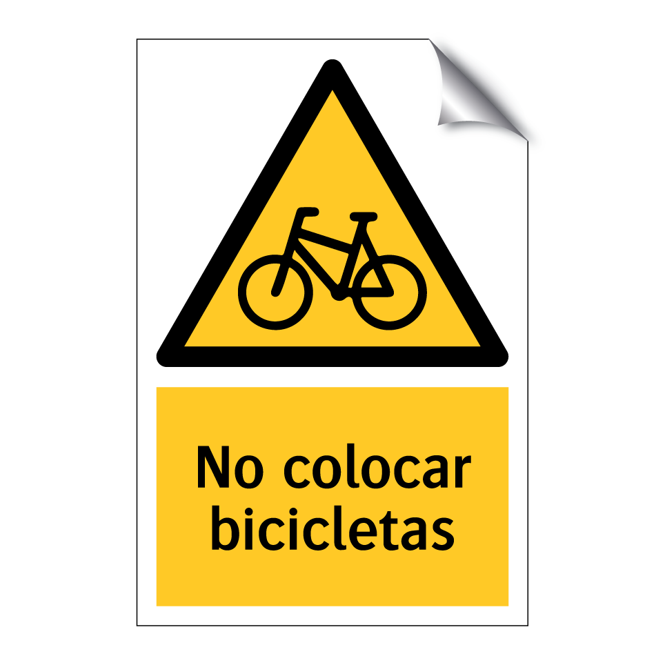 No colocar bicicletas