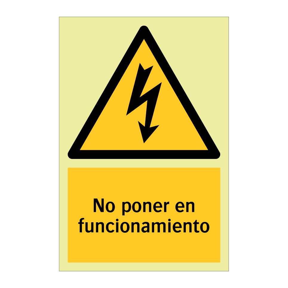 No poner en funcionamiento