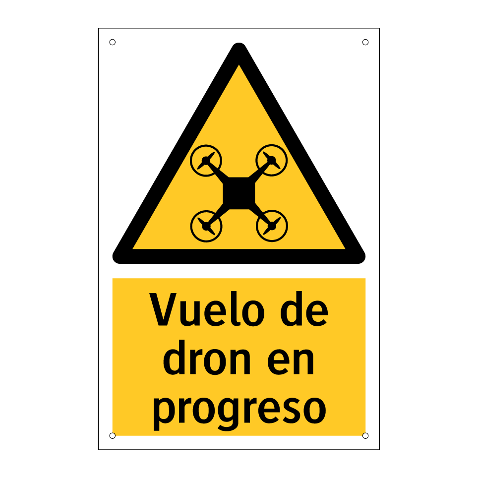 Vuelo de dron en progreso