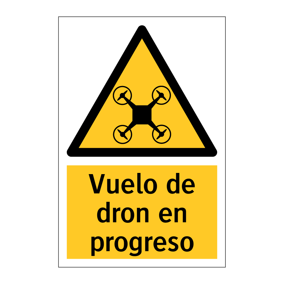 Vuelo de dron en progreso
