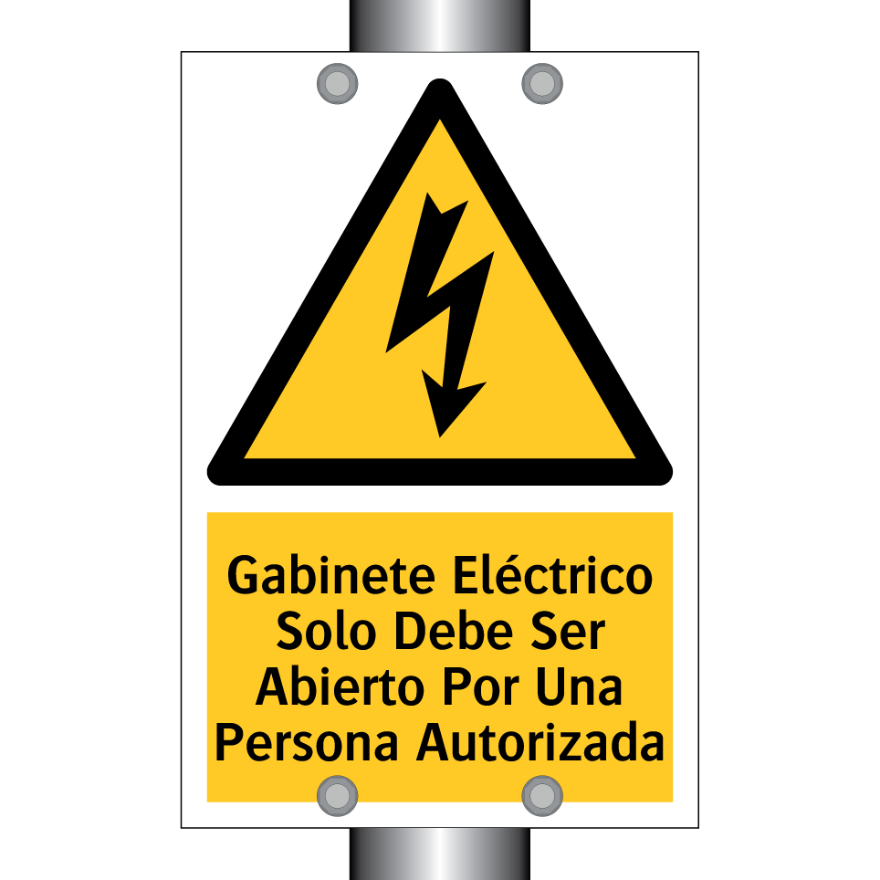 Gabinete Eléctrico Solo Debe Ser Abierto Por Una Persona Autorizada