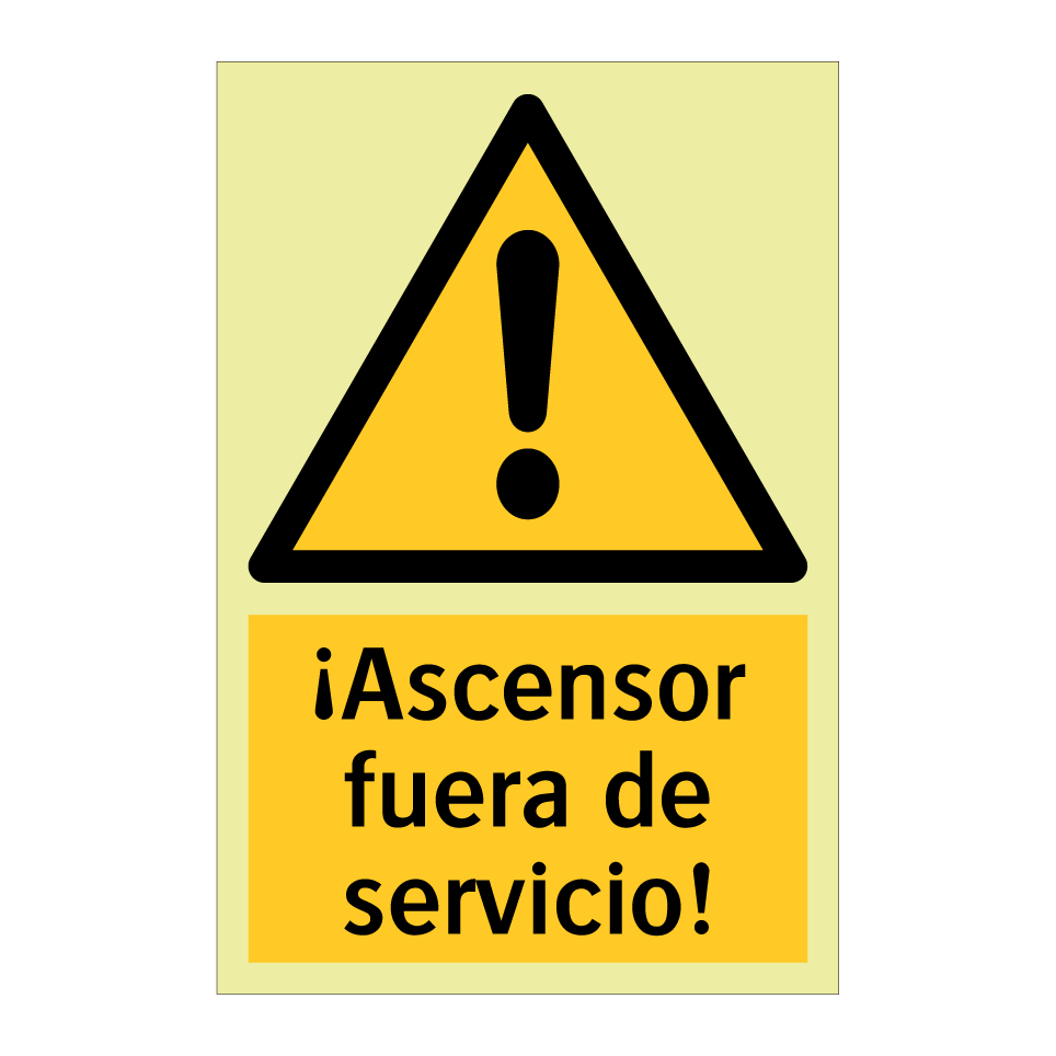 ¡Ascensor fuera de servicio!