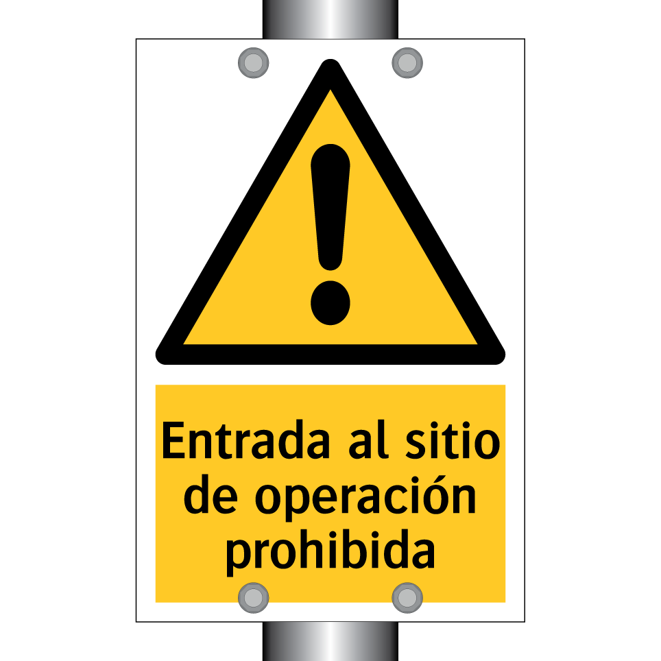 Entrada al sitio de operación prohibida