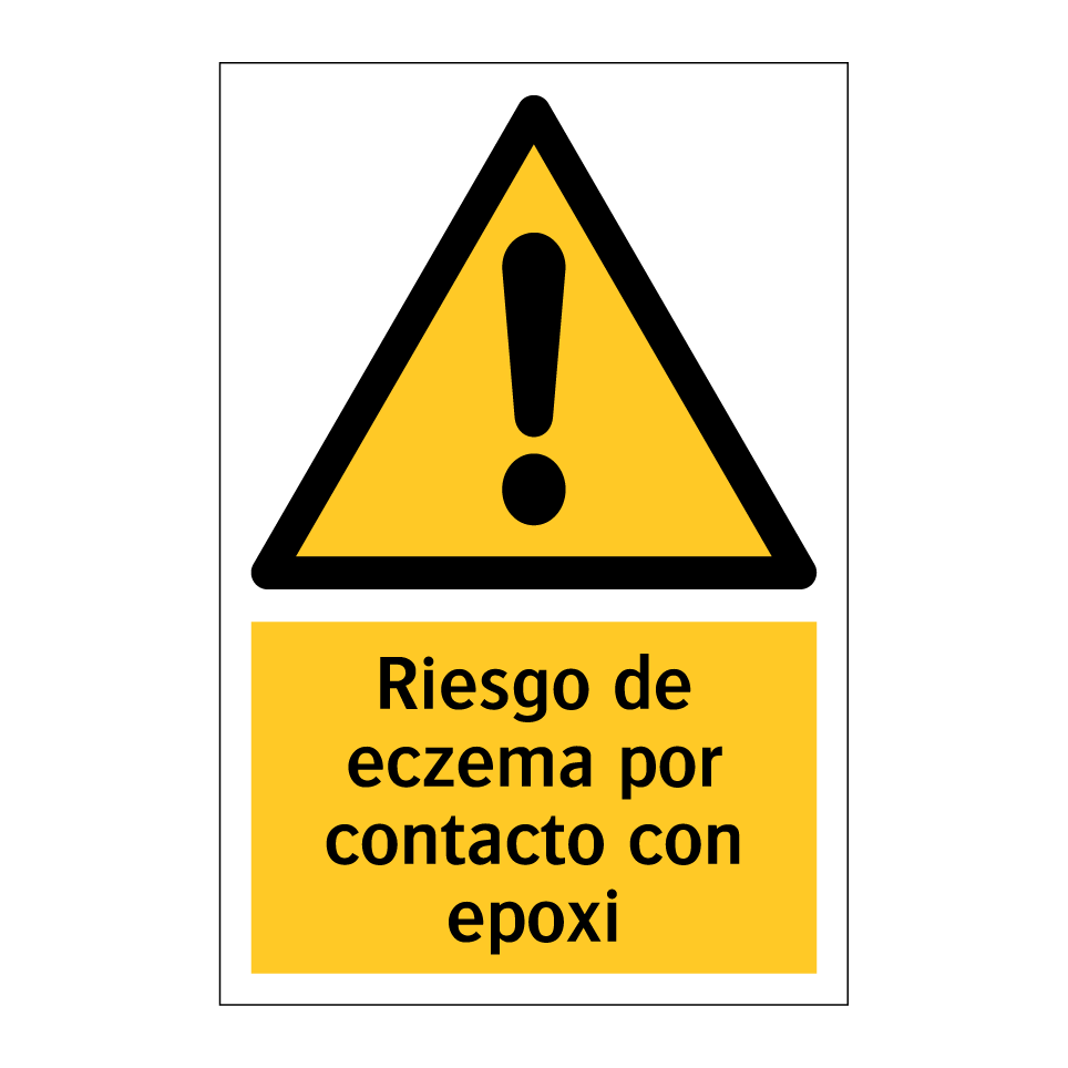 Riesgo de eczema por contacto con epoxi