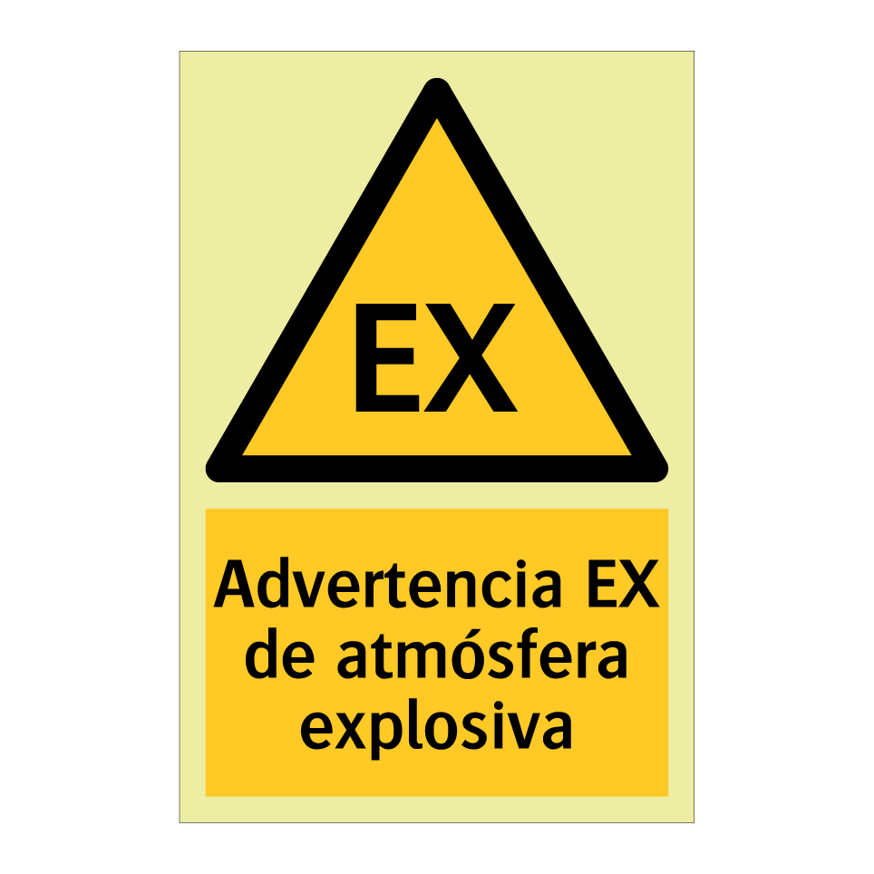 Advertencia EX de atmósfera explosiva