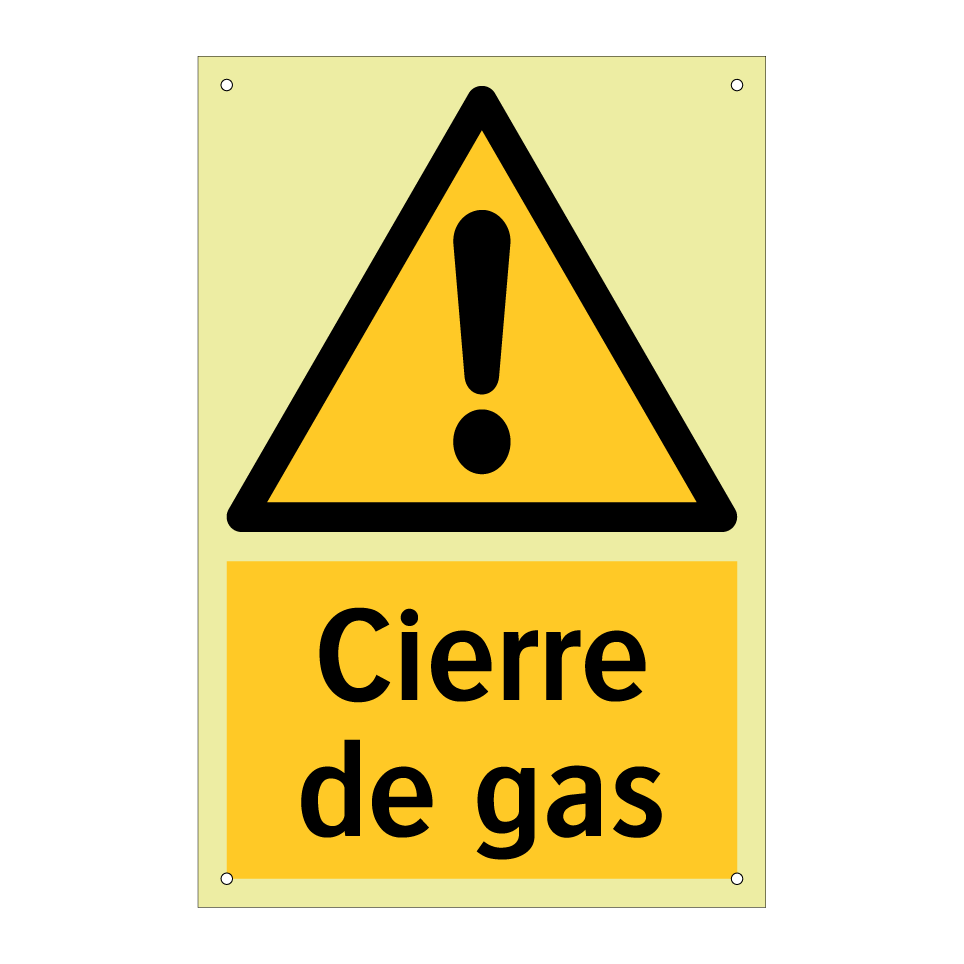 Cierre de gas