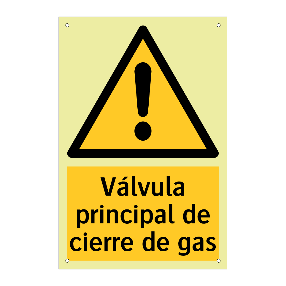 Válvula principal de cierre de gas